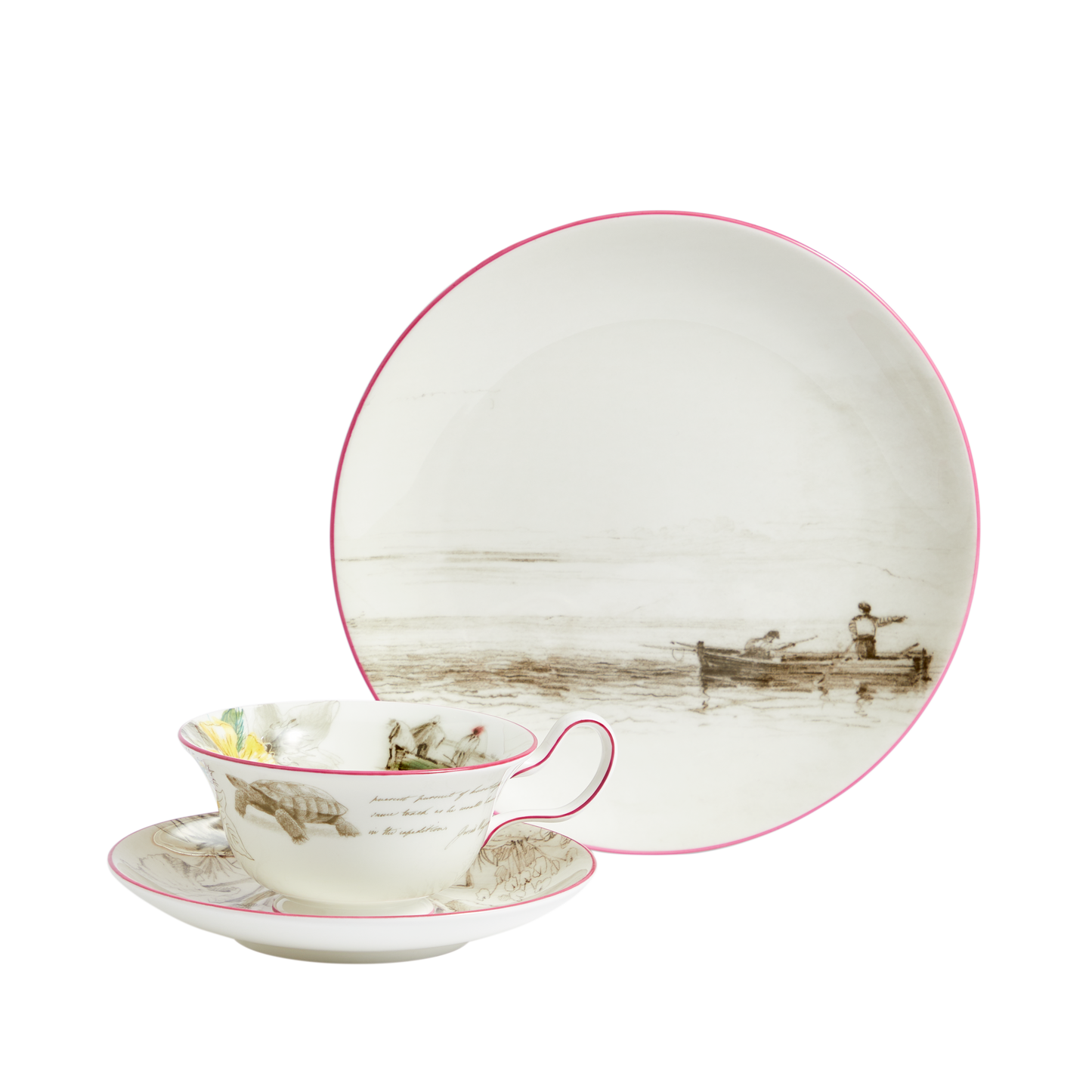 Darwin's Voyage of the Beagle: Galapagos Islands- 3 piece tea set