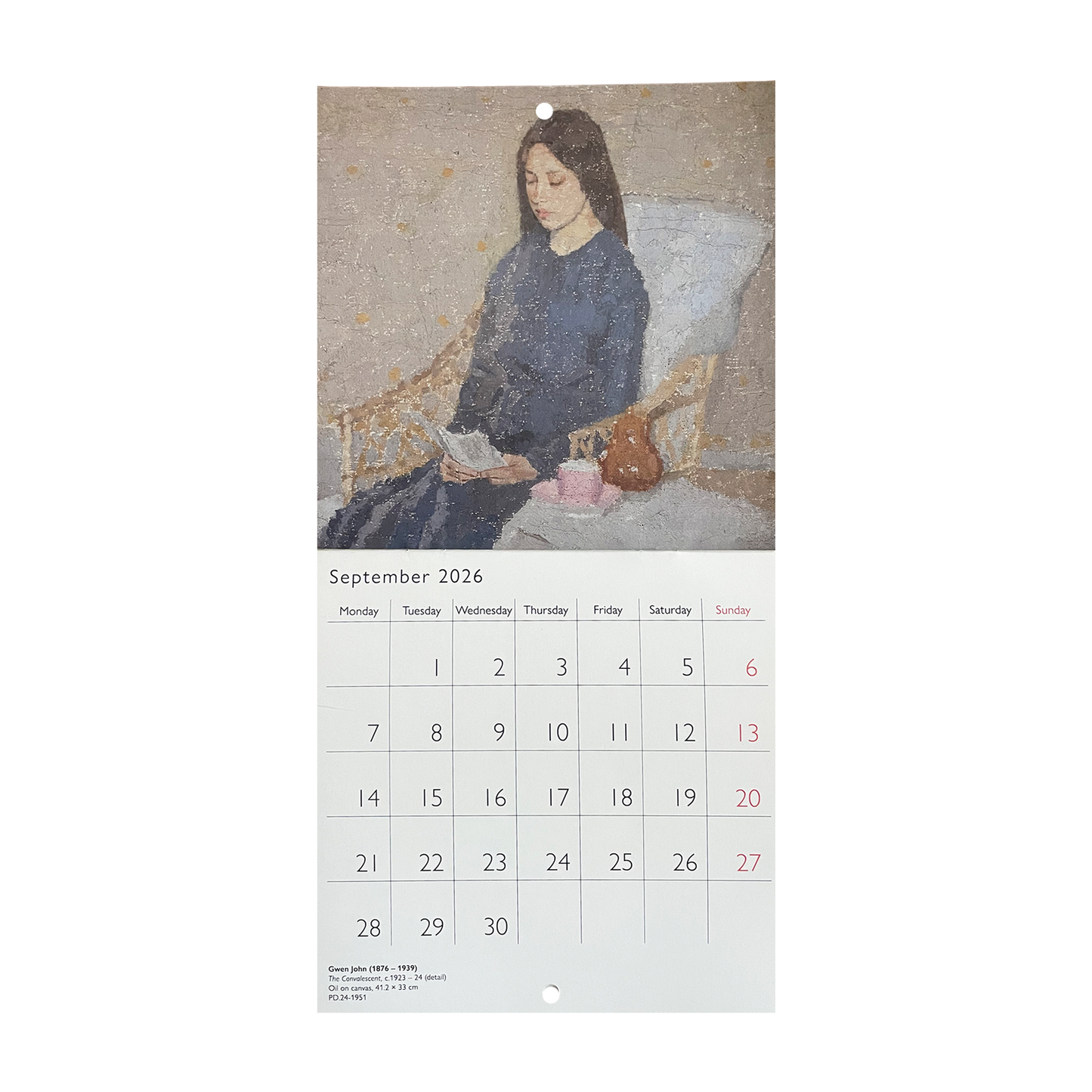 Paintings from the Fitzwilliam Museum - 2026 mini calendar