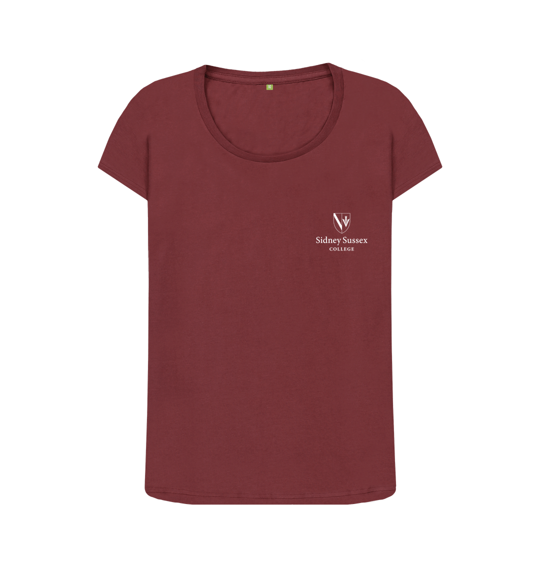 Red Wine Sidney Sussex College Scoop neck tee