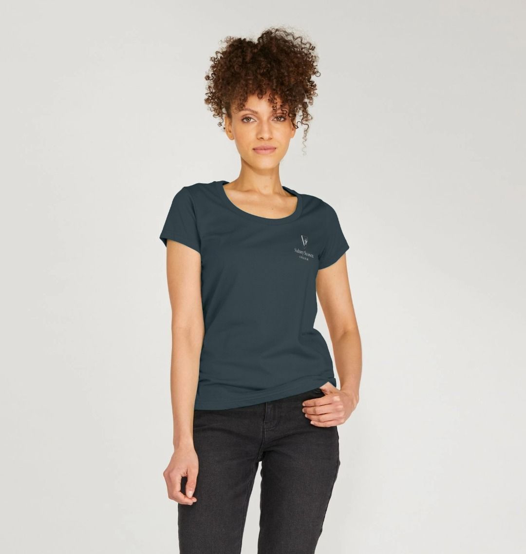 Sidney Sussex College Scoop neck tee, womens