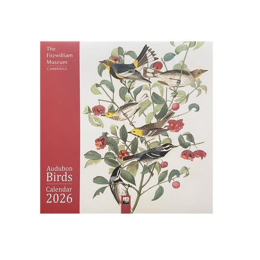 Audubon Birds calendar for 2026 with illustrations of birds on a branch.
