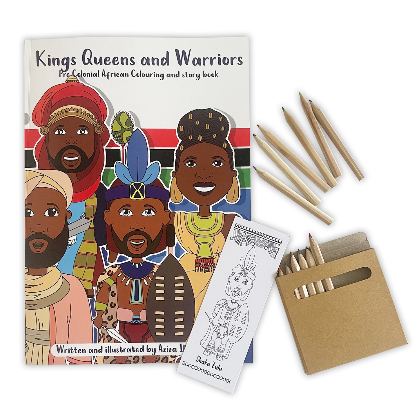 Kings, Queens, and Warriors - Colouring book activity pack