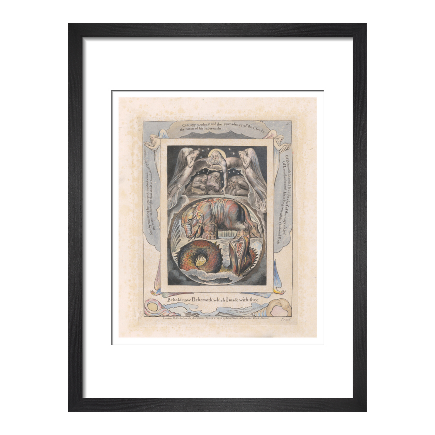 Behemoth and Leviathan - Art print