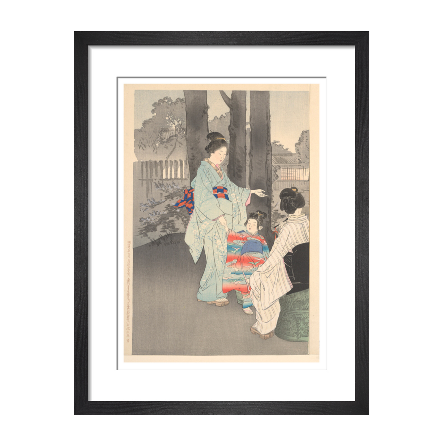 Bushclover at Ryoganji temple - Art print