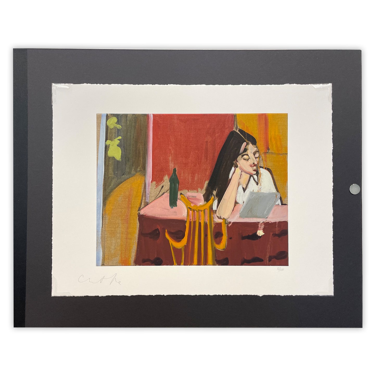 Chantal Joffe Esme at the Kitchen Table - Limited edition print