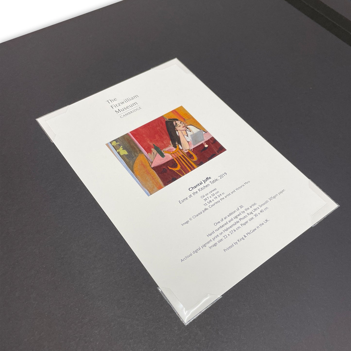Chantal Joffe Esme at the Kitchen Table - Limited edition print