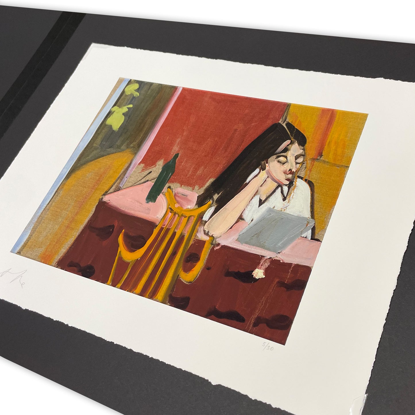 Chantal Joffe Esme at the Kitchen Table - Limited edition print