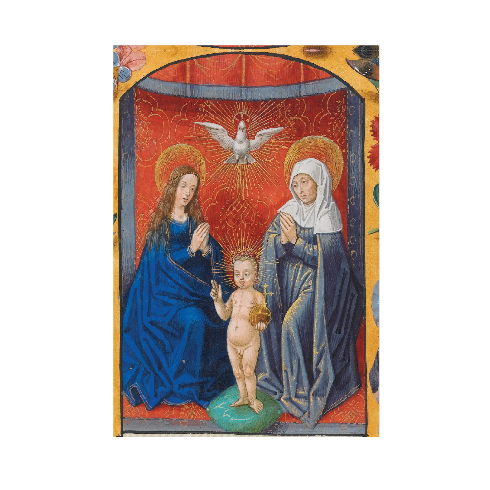 The Virgin and Child with St Anne - Christmas card pack