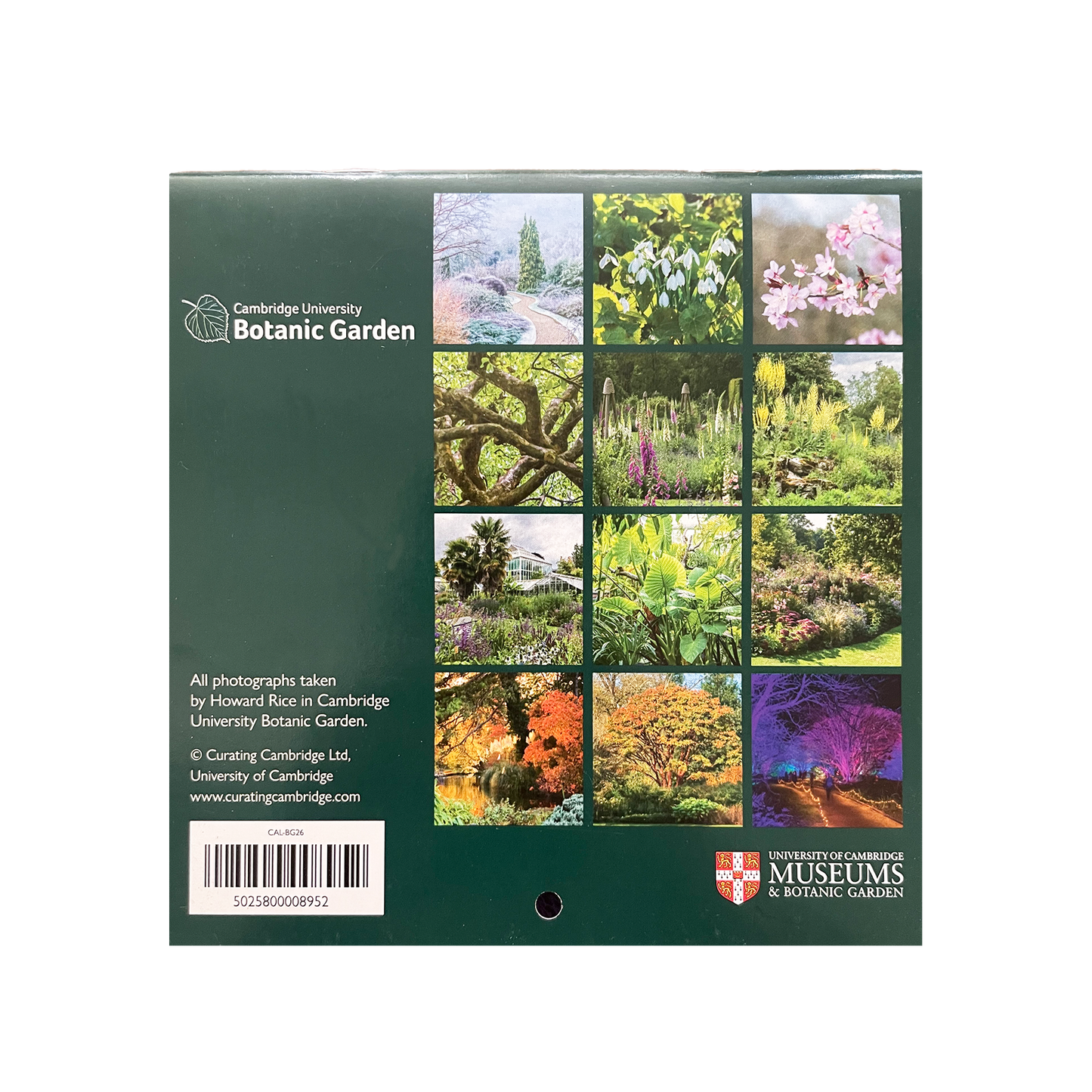 Cambridge University Botanic Garden - Mini calendar 2026
