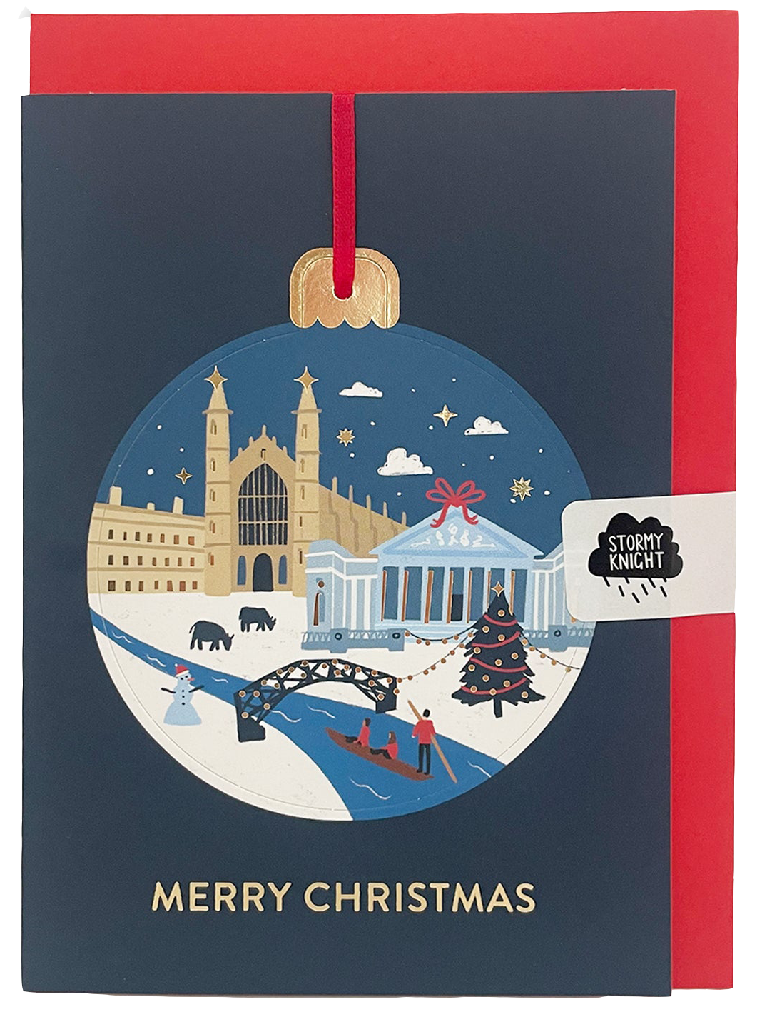 Cambridge Bauble - Christmas card