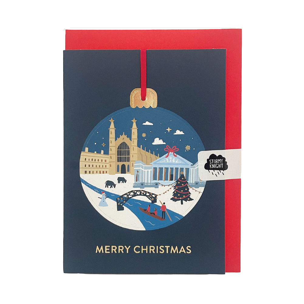 Cambridge Bauble - Christmas card
