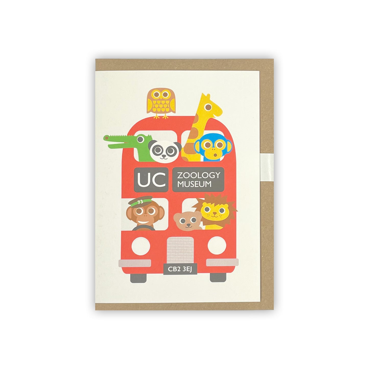 Zoology Bus - Greeting card