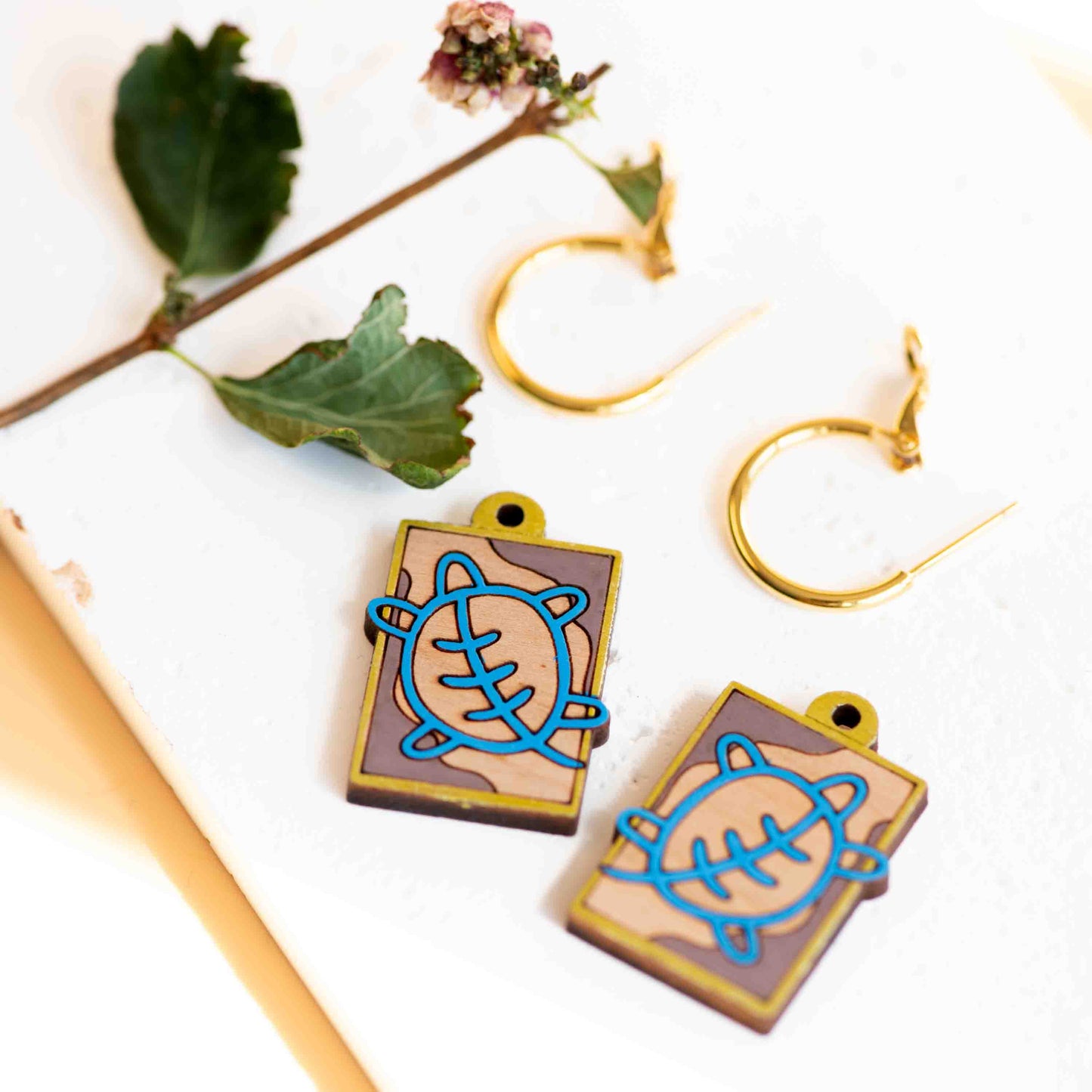 Japanese Turtle - Earrings