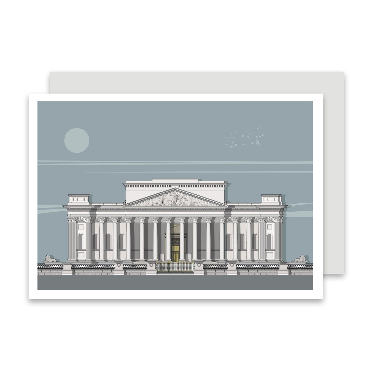 Fitzwilliam Museum Portico - Greeting card