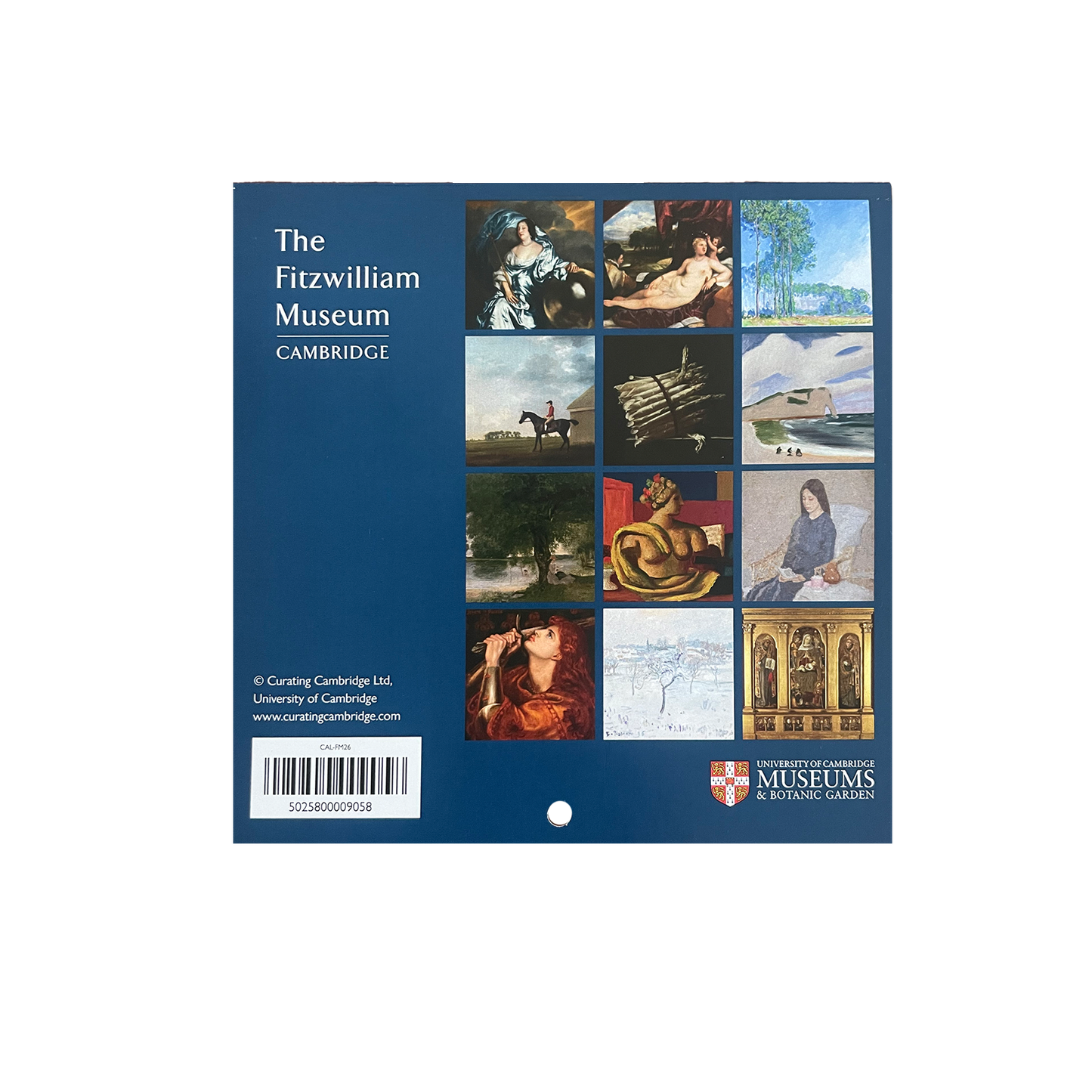 Paintings from the Fitzwilliam Museum - 2026 mini calendar