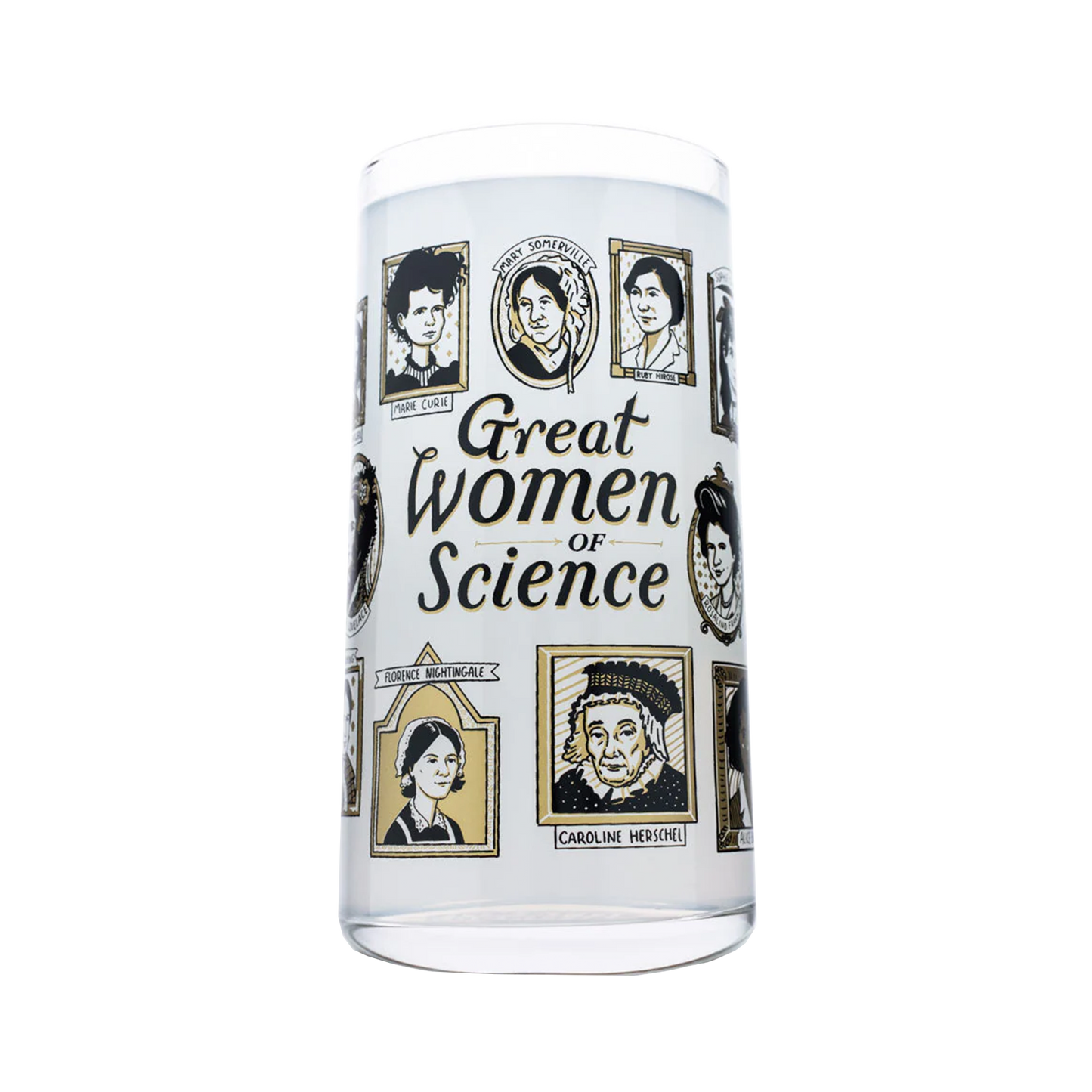 Great Women in Science - Glass Tumbler