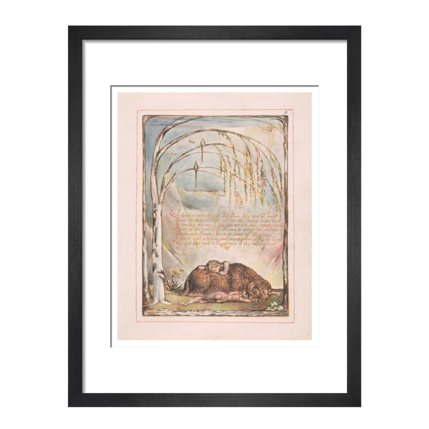 In thunders ends the voice - Art print