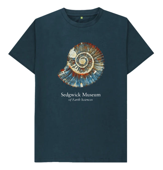 Ammonite on Denim Blue - Children's T-shirt