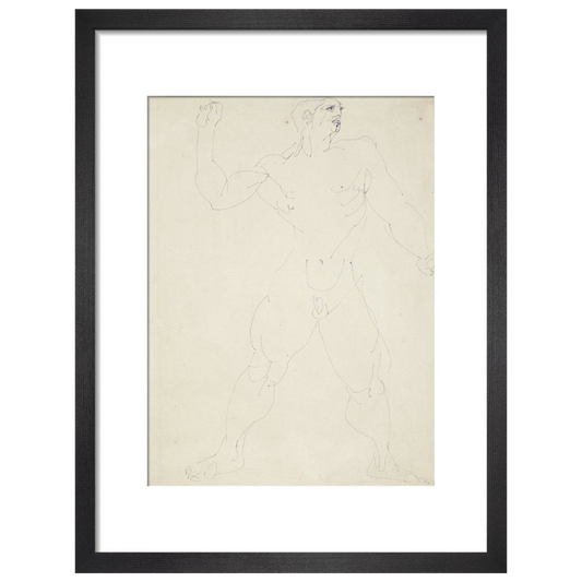 Large male nude - Art print
