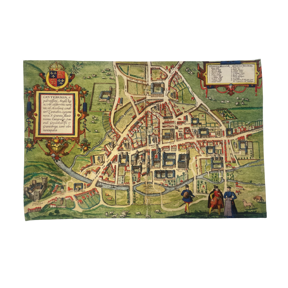 Map of Cambridge 1575 - Tea towel