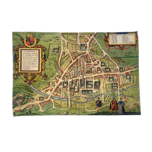 Map of Cambridge 1575 - Tea towel