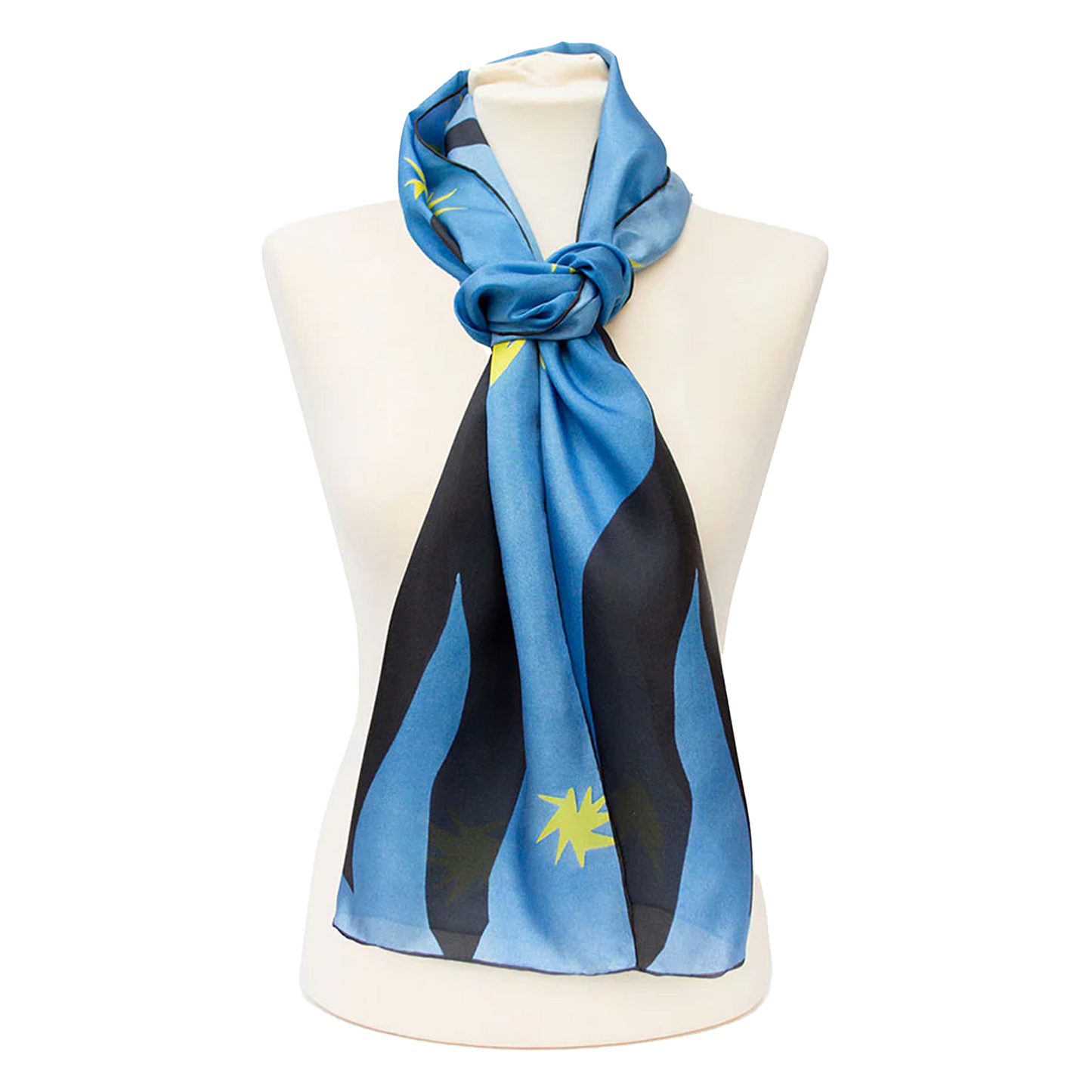 Matisse Blue Dance - Habotai silk scarf