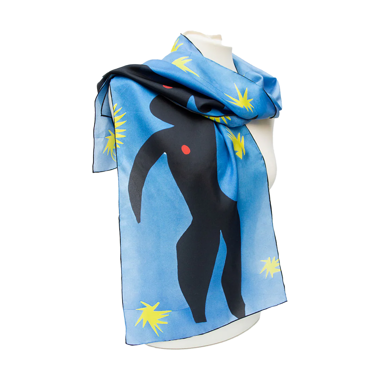 Matisse Blue Dance - Habotai silk scarf