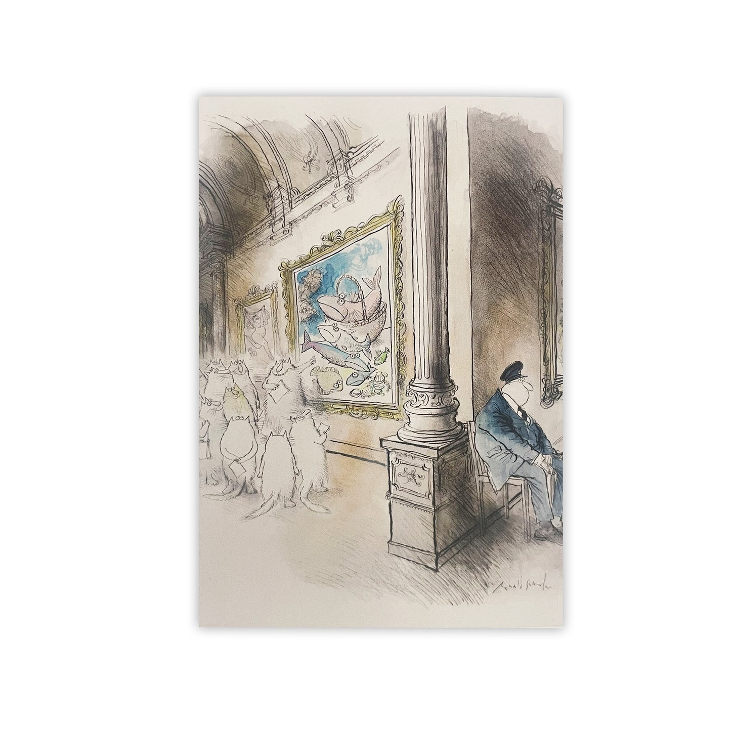 Ronald Searle's Cats - Notecard pack