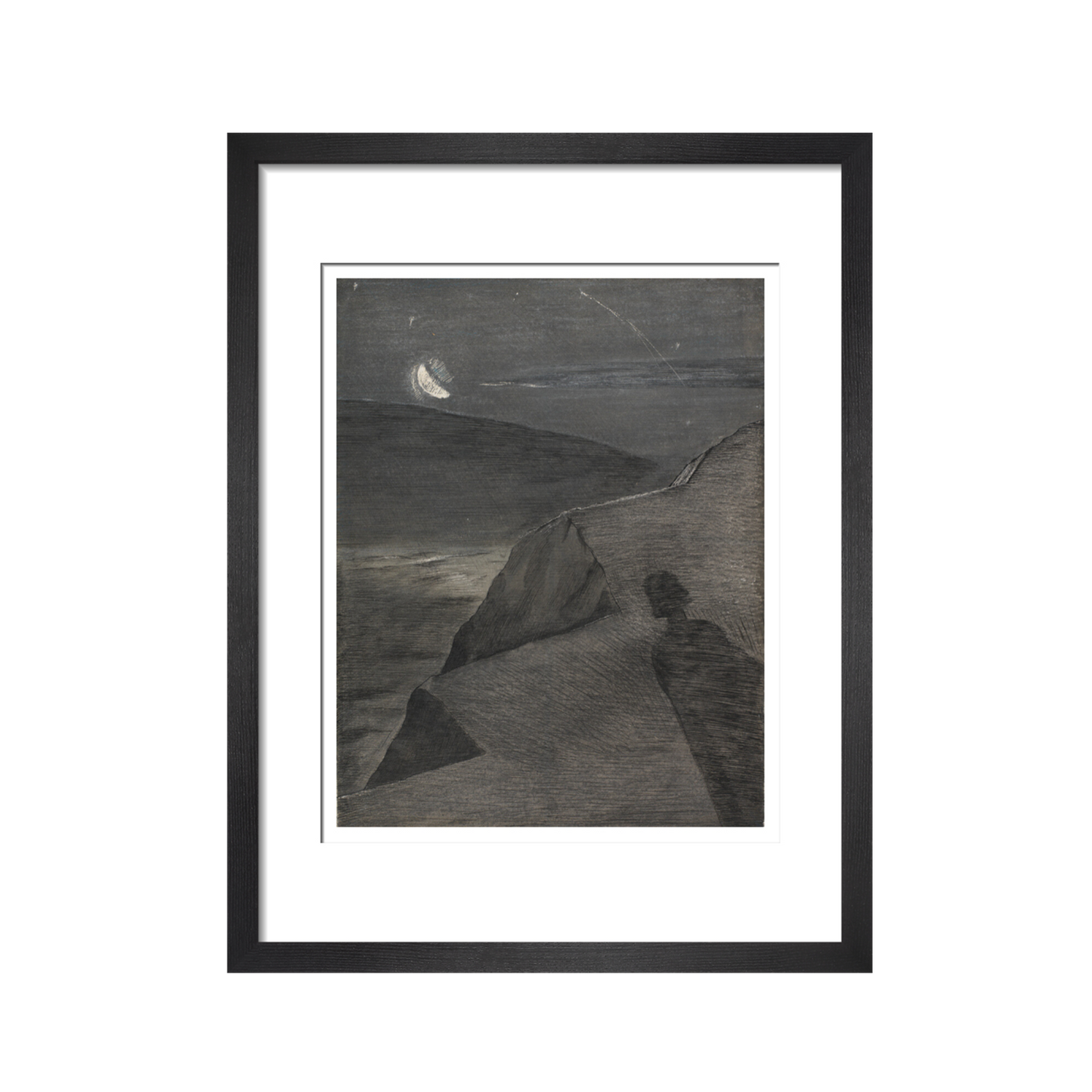 The cliff to the north - Art Print