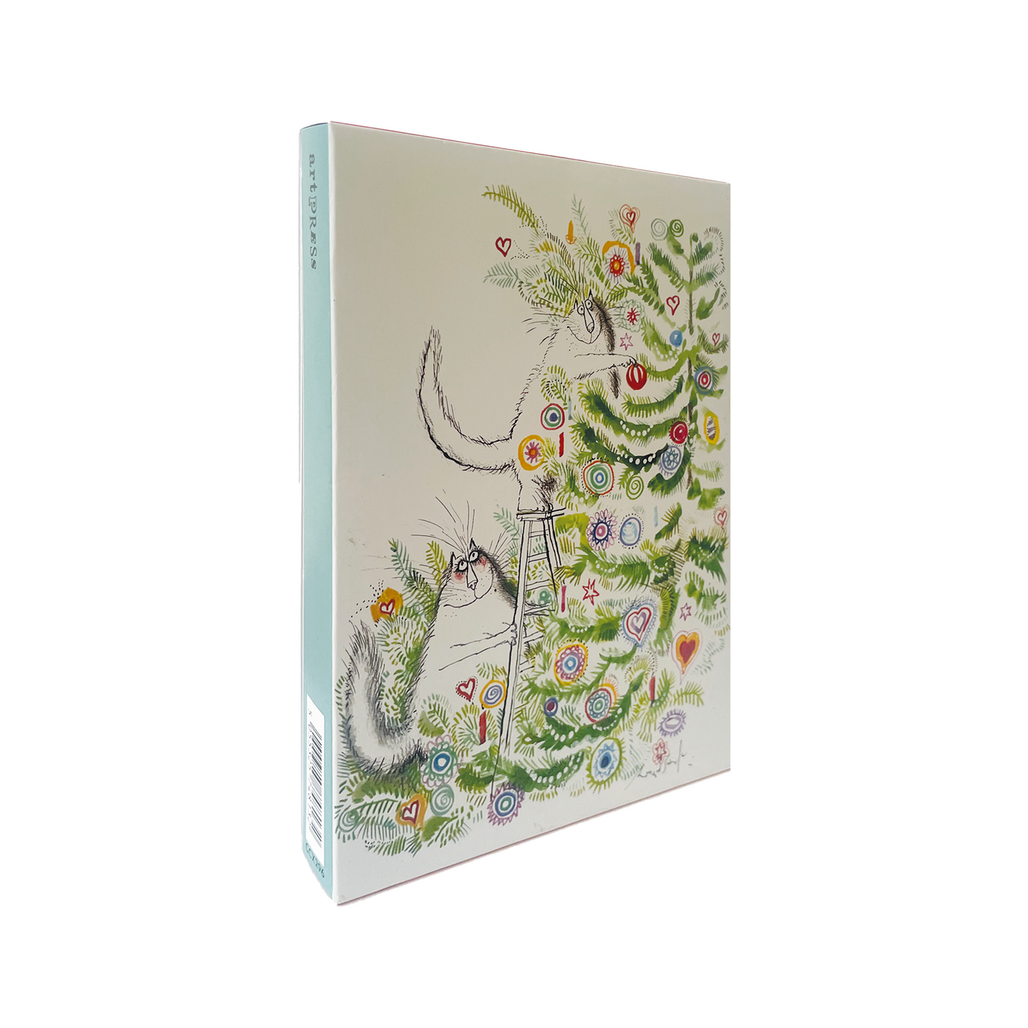 Cats and the Christmas Tree - Christmas card wallet