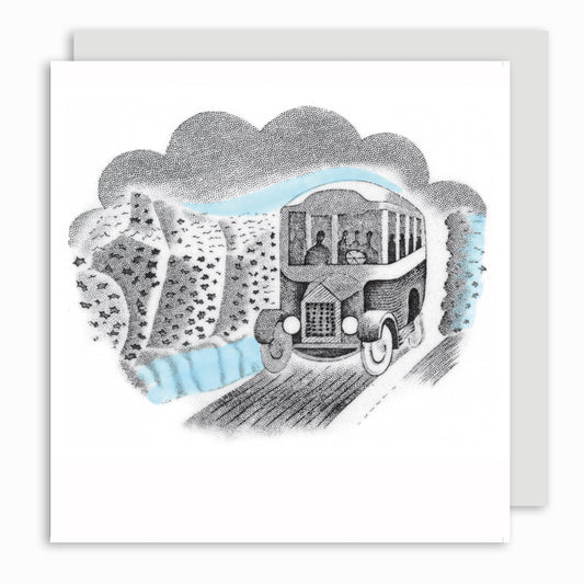 Bus from 'Travel' series - Greeting card