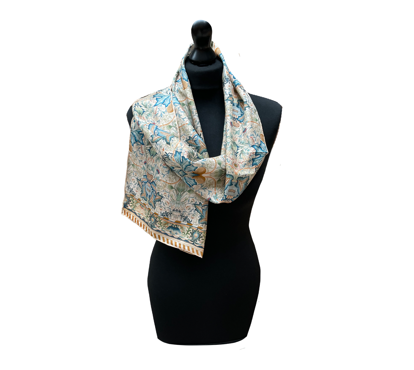 William Morris Artichokes - Habotai silk scarf