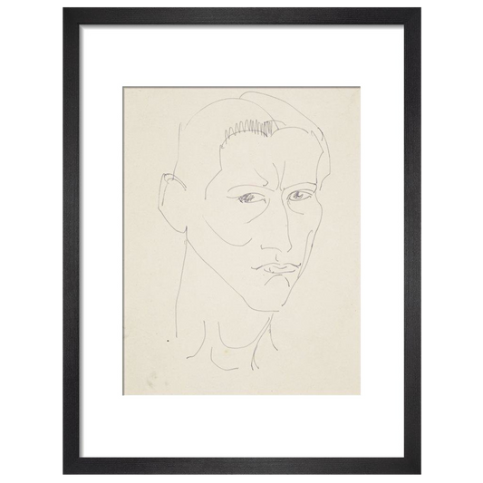 Self-portrait by Henri Gaudier-Brzeska - Art print