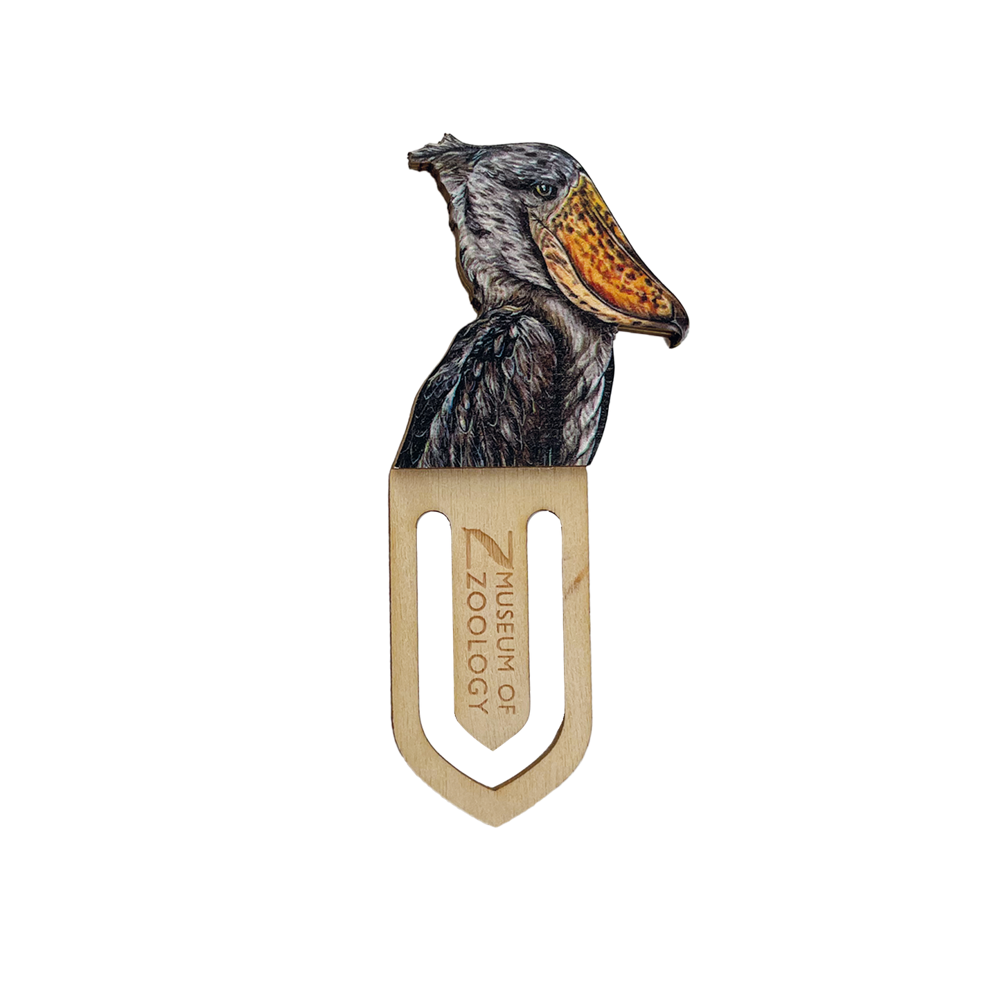 Shoebill - Wooden bookmark