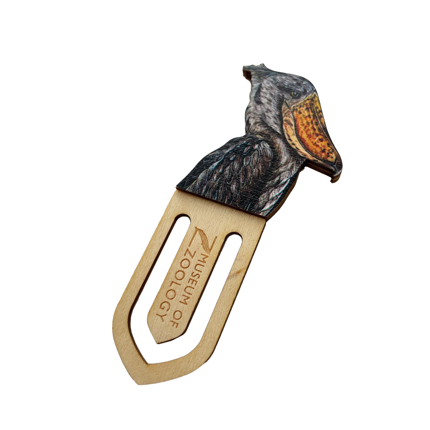 Shoebill - Wooden bookmark