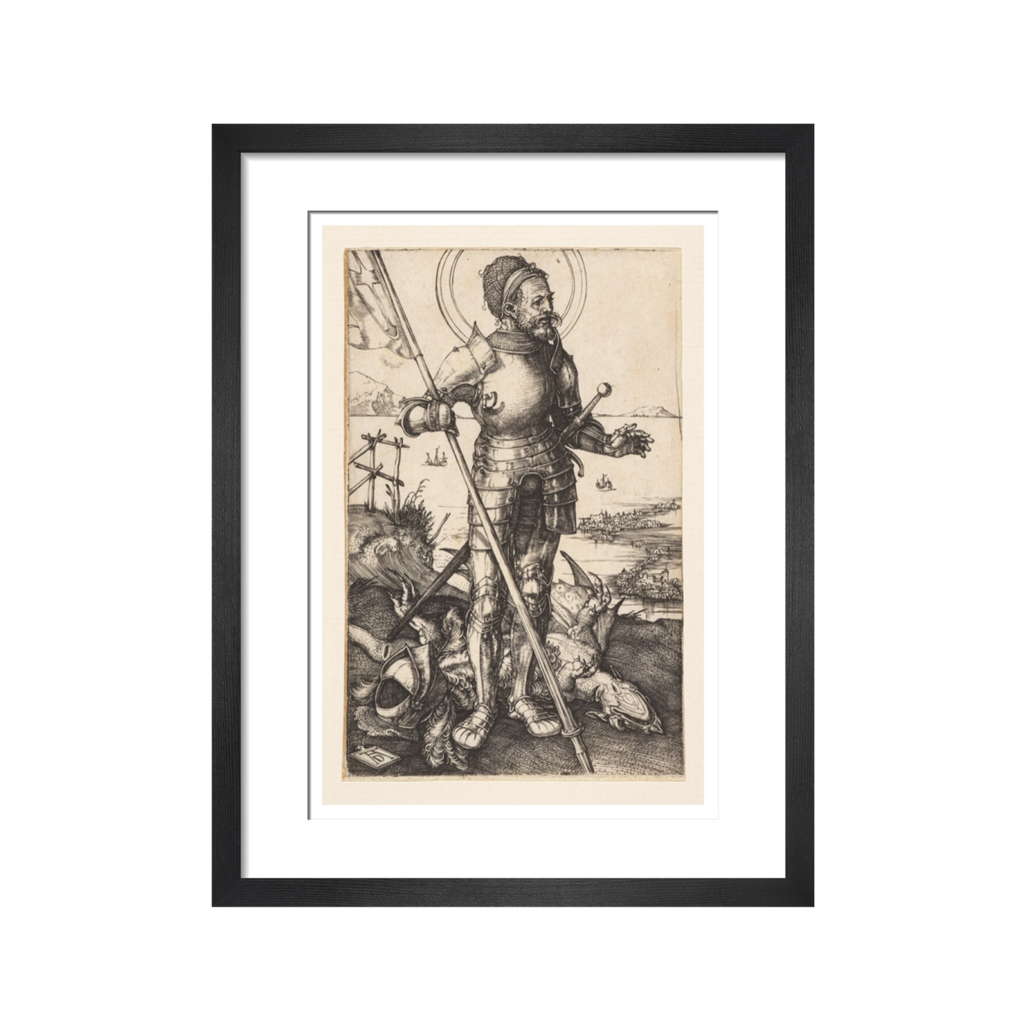 St George on Foot - Art Print