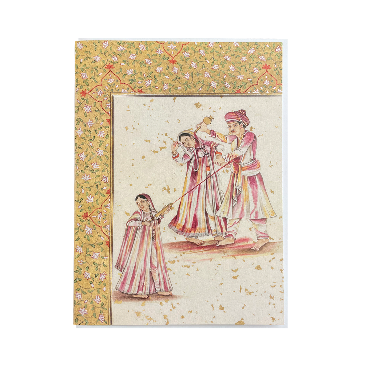 Two Brajbhasha poems on Holi - Greeting card