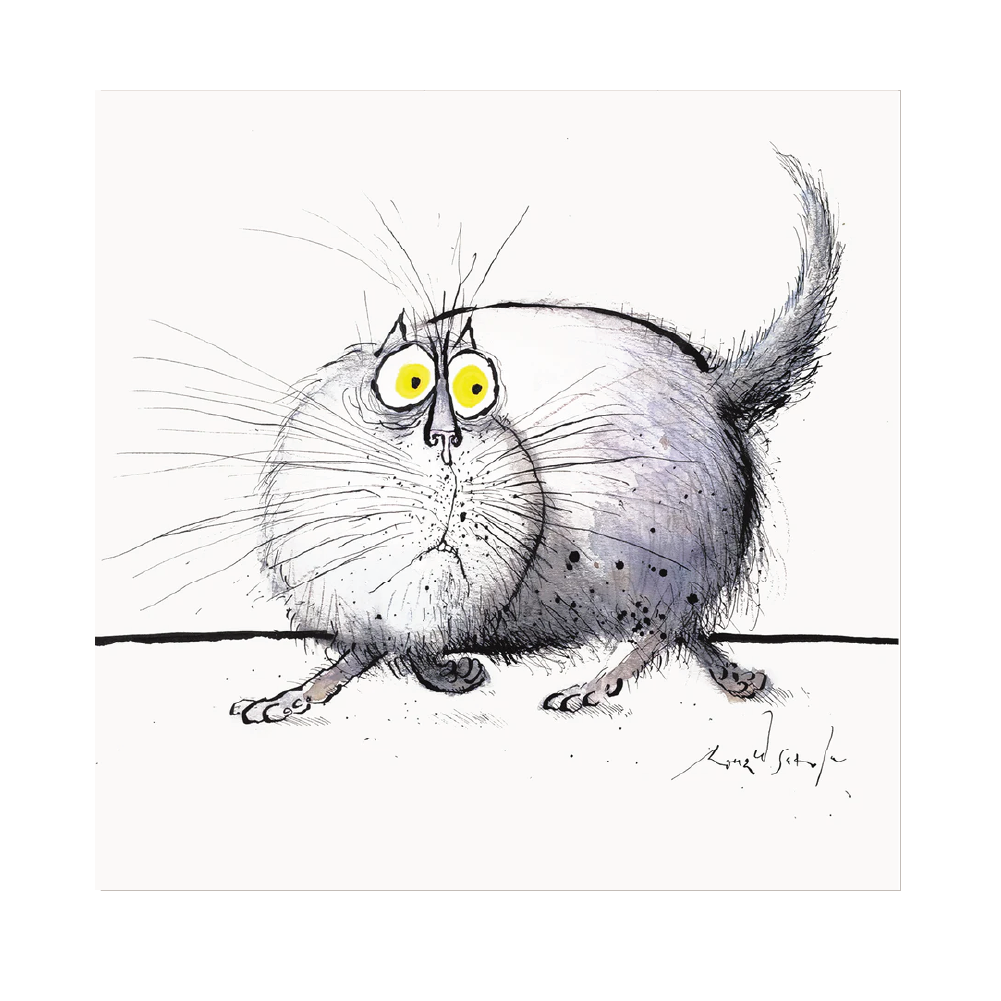 Vegetarian Cat - Greeting Card