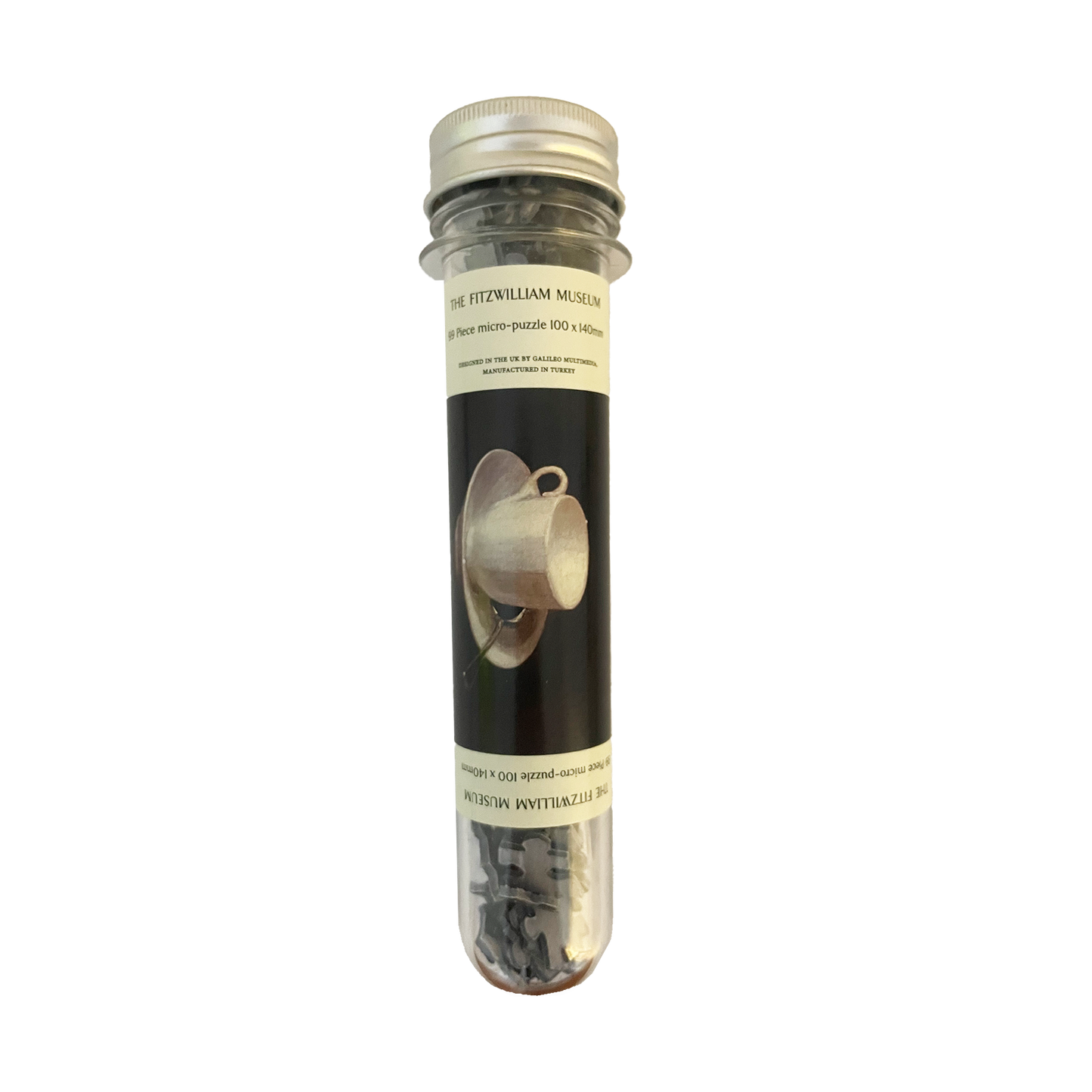 White Cup and Saucer - 99 pc mini tube jigsaw