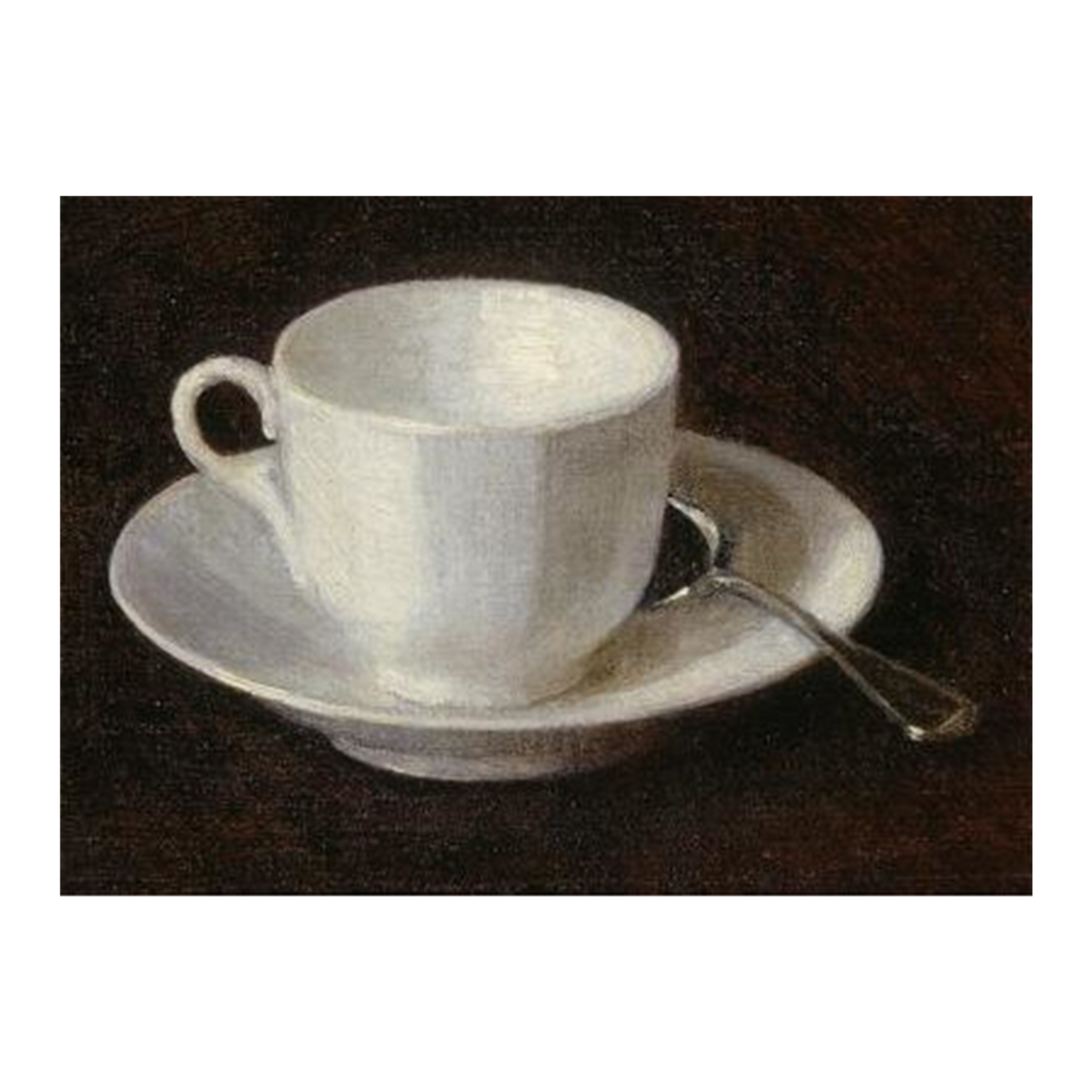 White Cup and Saucer - 99 pc mini tube jigsaw