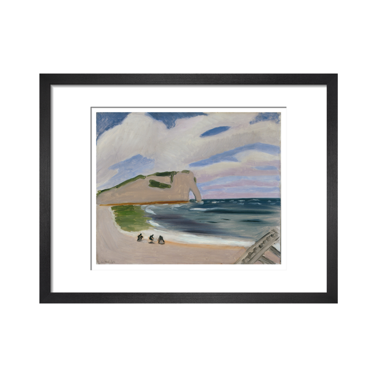 Women on the Beach, Étretat - Art print