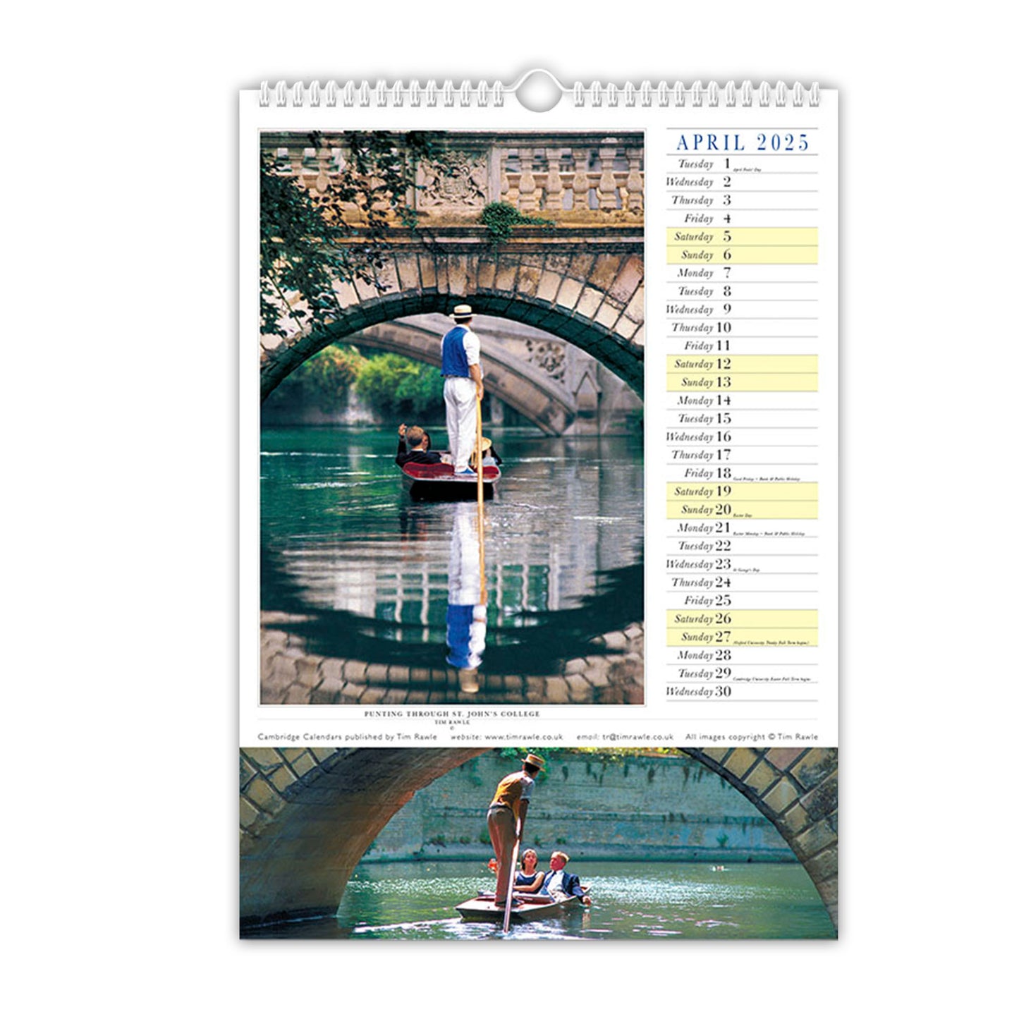 2025 Calendar Cambridge - Large