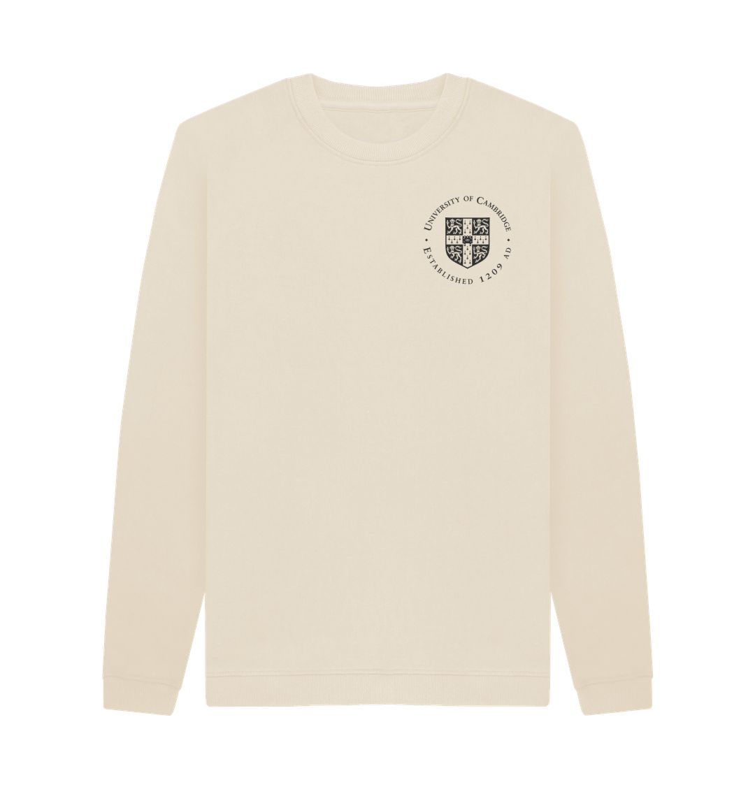 Oat Men's University of Cambridge Crew Neck Sweater, Small Shield