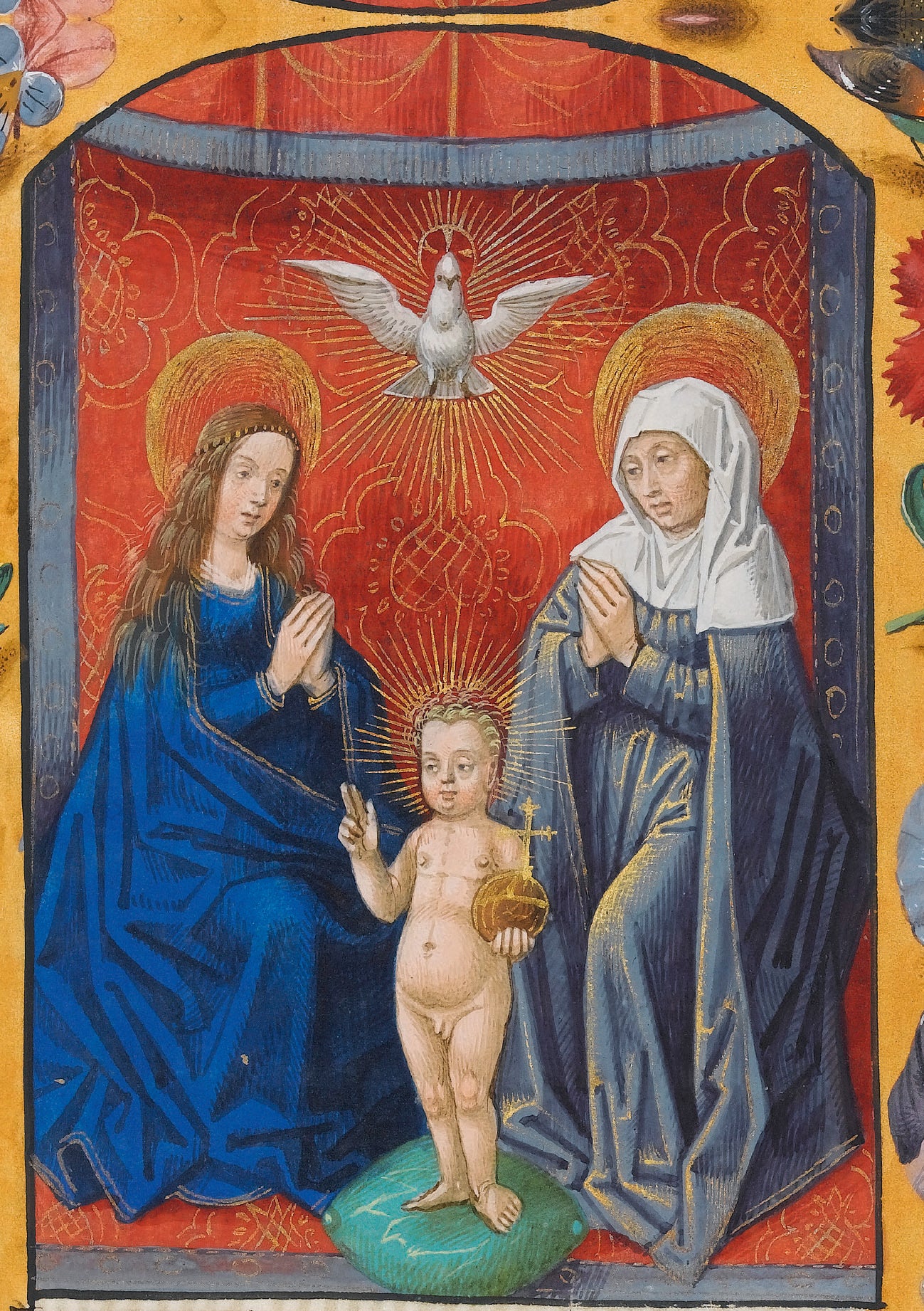 The Virgin and Child with St Anne - Christmas card pack