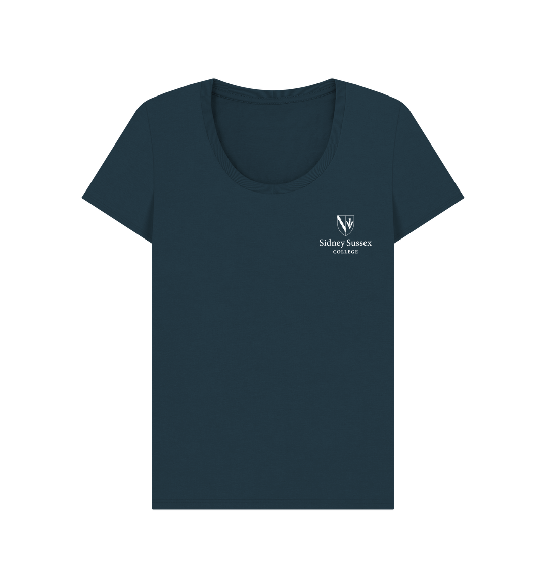 Denim Blue Sidney Sussex College Scoop neck tee