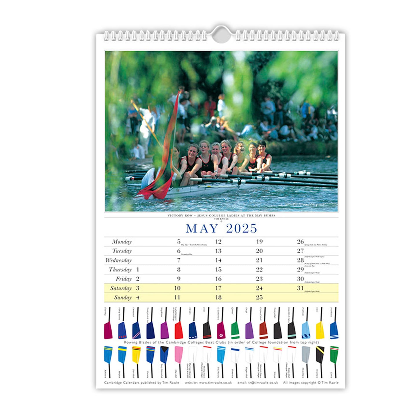 2025 Calendar Cambridge - Large