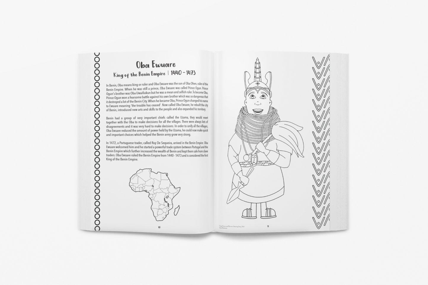 Kings, Queens, and Warriors - Colouring book activity pack