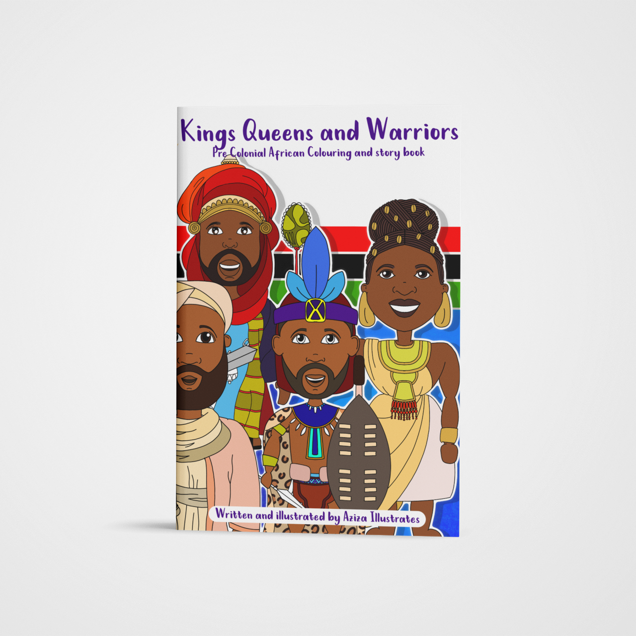 Kings, Queens, and Warriors - Colouring book activity pack