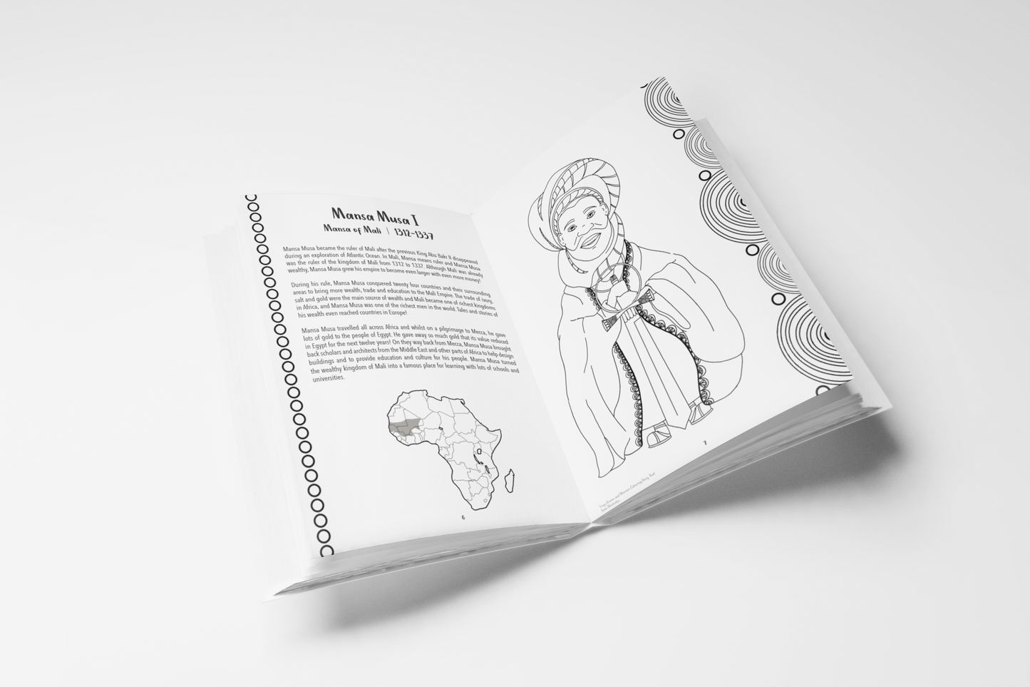 Kings, Queens, and Warriors - Colouring book activity pack