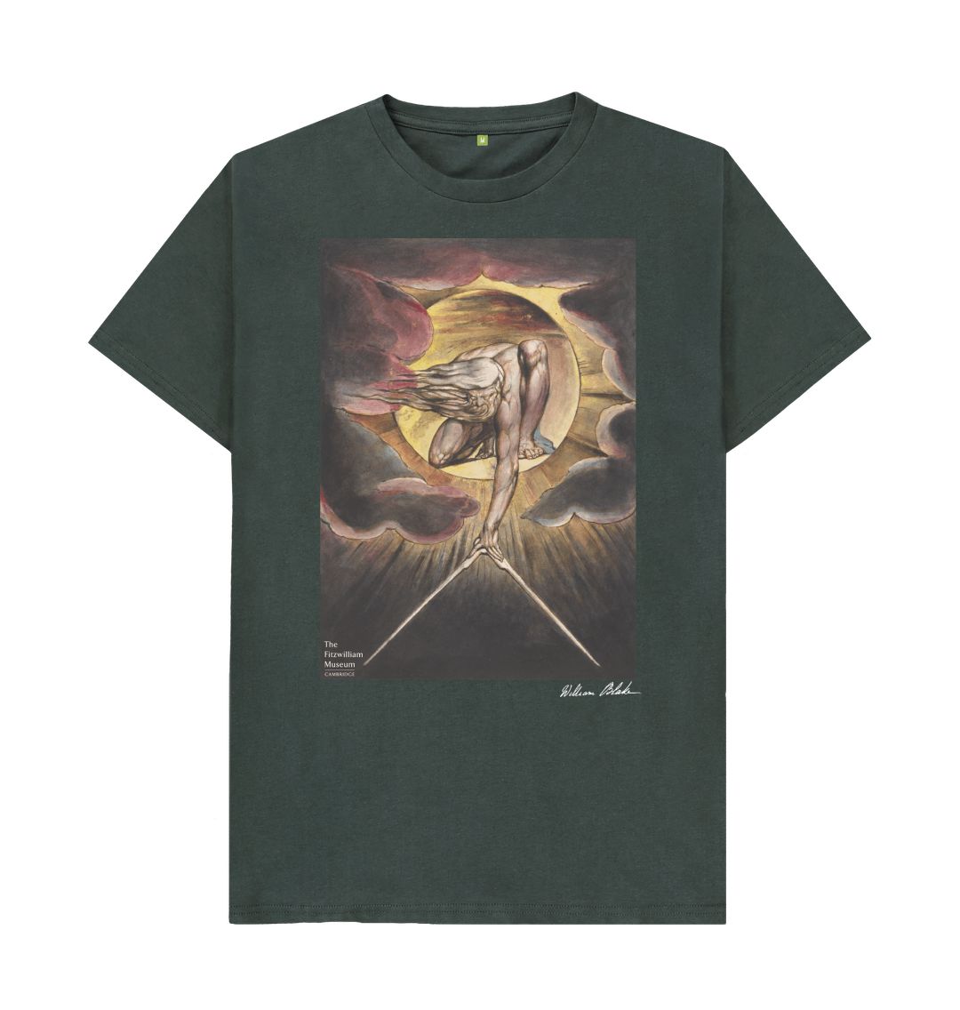 Dark Grey William Blake's Ancient of Days\/Frontispiece T-Shirt - Dark Colours